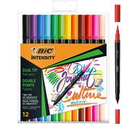 BIC Lot de 12 feutres colorés double pointe