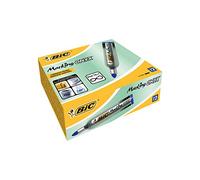 BIC Lot de 12 Marqueurs Permanent MARKING ONYX 1482 Pte Ogive Trait 1,5 mm Bleu