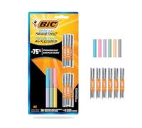 BIC Lot de 12 porte-mines résistants à la casse avec absorption des chocs et gomme torsadée Jumbo