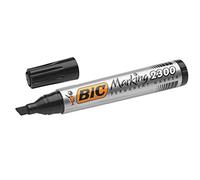 BIC Lot de 3 Marqueurs Permanent MARKING 2300 Pte Biseau Large Noir