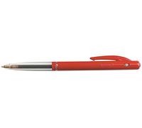 BIC Lot de 3 Stylos bille M10 CLIC Fine Pte Fine 0,7 mm Encre Rouge