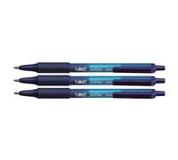 BIC 8373982 Soft Feel clic Grip Stylo à bille rétractable Bleu 0,4 mm