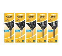 Bic Lot de 5 Packs 2 Recharges Pour Stylo Bille 4 couleurs Pointe Moyenne 1 mm Noir