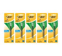 Bic Lot De 5 Packs 2 Recharges Pour Stylo Bille 4 Couleurs Pointe Moyenne 1 Mm Verte