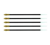 BIC Lot de 5 Recharges pour Stylo bille CRISTAL Pointe Moyenne 1 mm Bleu