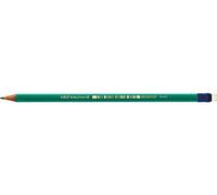 BIC Lot de 6 Crayons papier graphite Hexagonal ECO EVOLUTION 655 Résine SANS bois Bout Gomme Plast HB