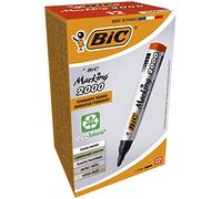BIC Marqueur permanent Marking 2000 Pointe ogive Rouge Lot de 12