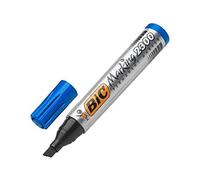 BIC Marqueur permanent Marking 2300 – pointe biseautée – bleu – Lot de 3