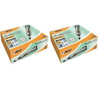 BIC Marking Ecriture Onyx 1482 Marqueurs Permanents Pointe Conique Large - Couleur Noire, Boîte de 12 (Lot de 2)