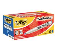 BIC Marqueur permanent Marking Fine ECOlutions pointe ogive fine Bleu