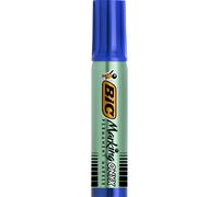 BIC Marking Onyx 1481 - Marqueur permanent pointe biseautée trait 2,7 à 6,2 mm - Bleu