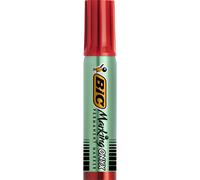 BIC Marking Onyx 1481 - Marqueur permanent pointe biseautée trait 2,7 à 6,2 mm - Rouge