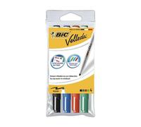 BIC Marqueur effaçable Velleda 1741 pointe ogive 2 mm – Pochette de 4 couleurs