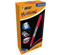 Bic Marqueurs permanents - Couleurs pastel assorties - Boîte de 12