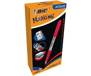 Bic Marqueurs permanents - Couleurs pastel assorties - Boîte de 12