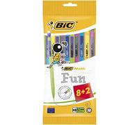 BIC Matic Fun Porte-Mines 0,7 mm HB - Couleurs Assorties, Pochette de 8+2