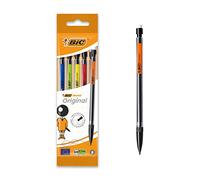 BIC Porte-mine Matic Original 0,7 mm HB, Facile à utiliser, Couleurs assorties, Pochette de 5