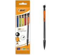 BIC Matic Original Porte-Mines 0,7 mm HB, Facile à utiliser, Pour l'Ecole, au bureau ou à la Maison - Couleurs Assorties, Pochette de 5 (Lot de 10)