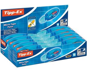 BIC Micro Tape Twist film/bande correcteur 8 m Bleu 10 pièce(s)