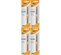 BIC Mines Graphite Fines Avec Etuis Pour Porte-mines - Mines de 0,5 mm HB, Blister de 2 Etuis de 12 Mines (Lot de 4)