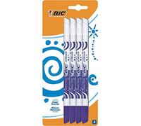 BIC Effaceur réécriveur – encre bleue, 2 pointes – Pack de 4