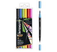 BIC Rotulador Intensity Doble Punta B6 pour adultes, usage quotidien, format pratique