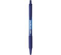 BIC Softfeel Stylo bille rétractable pointe moyenne - Bleu