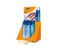 Bic 524093 Stylo à bille rétractable BIC 4 Colours Smooth Gradient, Display