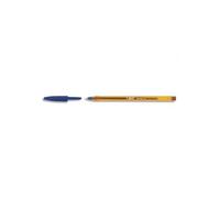 Bic Stylo À Bille Bleue Cristal Fine Pointe Fine Corps Transparent À Capuchon