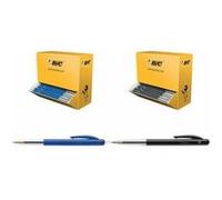 BIC Stylos bille M10 rétractable – Pointe moyenne 1,0 mm, encre noire – Lot 100 (90+10 offerts)