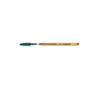 Stylo bille Bic Cristal Original Fine à capuchon pointe 0,8 mm - écriture fine - vert