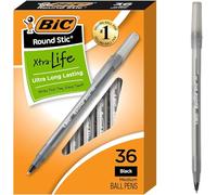 Bic - Stylo à bille Xtra Life - Pointe moyenne 36 Count Noir