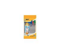 Bic Stylo Bille Cristal Medium, Noir, En Sachet De 10