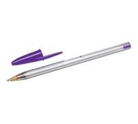 Bic Cristal Fun 1,6 Stylo-Bille Non Rétractable Violet - Lot De 20 Stylos