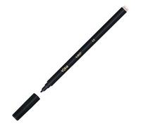 BIC Stylo feutre Visa à capuchon pointe 2 mm noir - écriture moyenne 0,8 mm