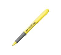 BIC Lot de 6 Surligneurs HIGHLIGHTER GRIP Pointe Biseau Moyenne Jaune