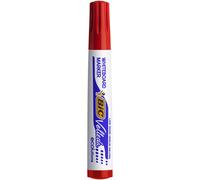 BIC Velleda 1701 ECOlutions Feutre pour Tableau Blanc Effaçables à Sec à Pointe Conique Large - Marqueur Rouge