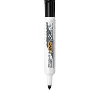 BIC Velleda 1711 Feutres pour Tableau Blanc Effaçables à Sec à Pointe Conique Moyenne - Noir, Boîte de 12