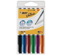 Bic Velleda 1741 Lot de 6 marqueurs effaçables à sec assortis
