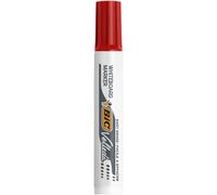 BIC Velleda 1791 Feutres pour Tableau Blanc Effaçables à Sec Pointe Large Biseautée 3,3 - 4,6 mm - Marqueur rouge