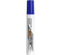 BIC Velleda 1791 Feutres pour Tableau Blanc Effaçables à Sec Pointe Large Biseautée 3,3 - 4,6 mm - Marqueur bleu