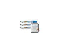 BIC Feutre pour tableau blanc Velleda 1701 ECOlutions – effaçable à sec, pointe conique large – bleu