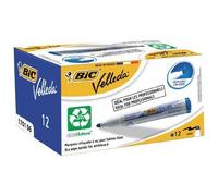 Bic Velleda Whiteboard 1701 Bullet Marker 1.5mm Box Of 12 - Blue