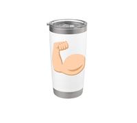 Biceps flexibles muscles des bras Gobelet isotherme en acier inoxydable double paroi
