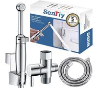 Bidet-douchette en laiton, chromée, de 7,2 pouces, avec dispositif anti-refoulement