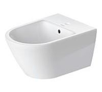 Bidet mural Duravit D-Neo 22941500001 wondergliss blanc, avec trou pour robinet et trop-plein