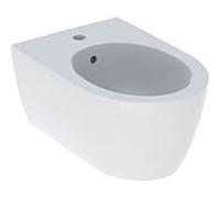 Bidet mural Geberit iCon 501898JT1, modèle fermé avec trop-plein, blanc mat