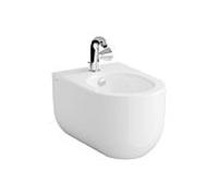 Bidet mural VitrA Liquid 7323B403-0288, 38 x 54 x 33 cm, 1 trou de robinetterie central, avec trop-plein, blanc VC
