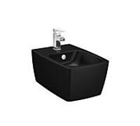 Bidet mural VitrA Metropole 5675B083-1046 36 x 56 cm, trop-plein, 1 trou de robinetterie au centre, noir mat