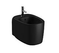 Bidet mural VitrA Plural 7831B483-0288 36 x 54,5 cm, trop-plein, 1 trou de robinetterie au centre, noir mat, VC